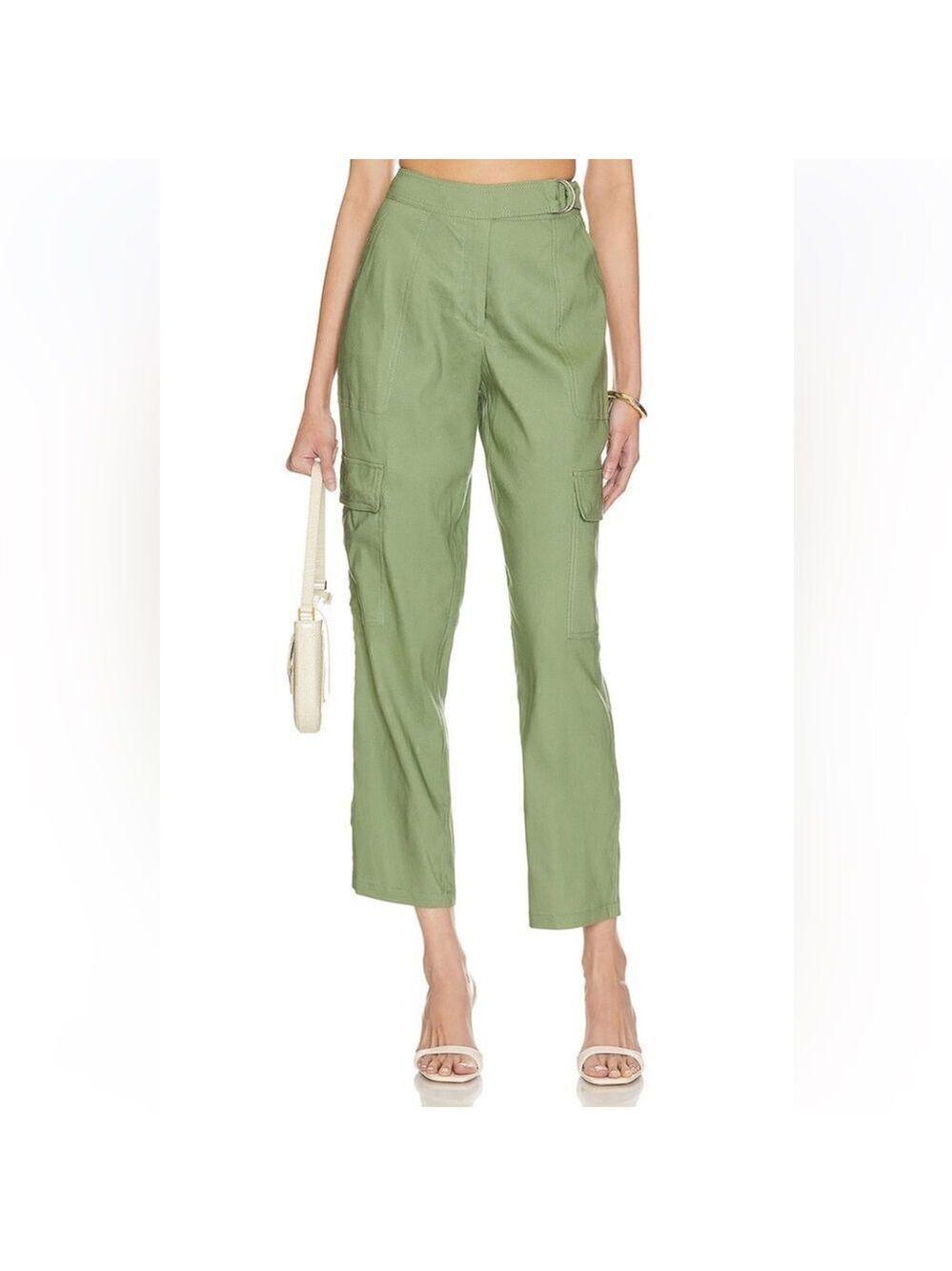 NEW Simkhai Carolina Utility Pant Verde Green Size 10 - Picture 3 of 12